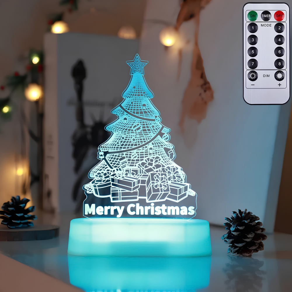 Christmas 3D Illusion Night Light