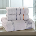 3-Piece Cotton Towel Set – Bath Towel & 2 Hand Towels