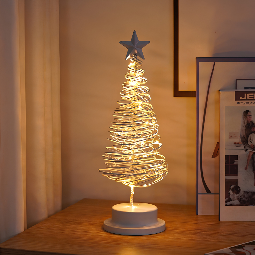 Christmas Tree Spiral Light – LED Tabletop Holiday Decoration