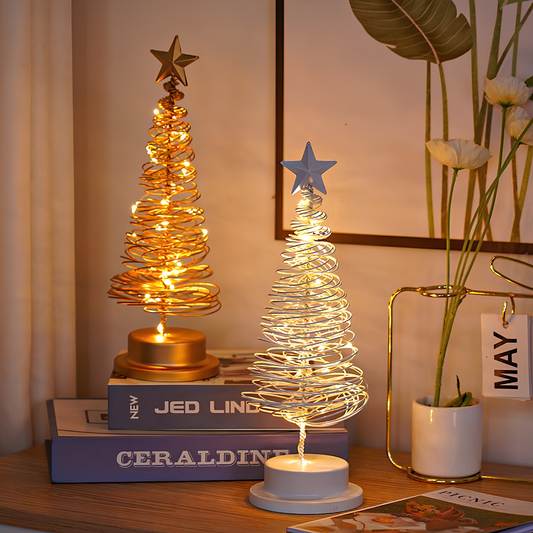 Christmas Tree Spiral Light – LED Tabletop Holiday Decoration