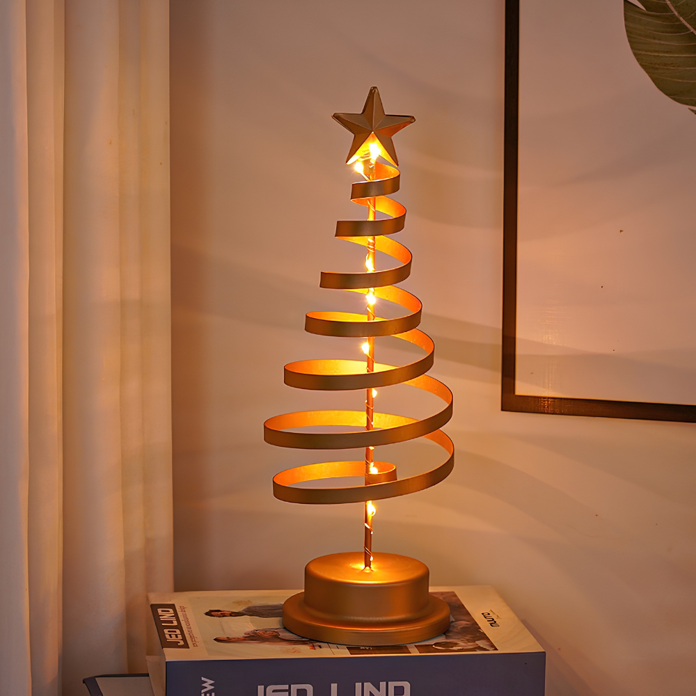 Christmas Tree Spiral Light – LED Tabletop Holiday Decoration