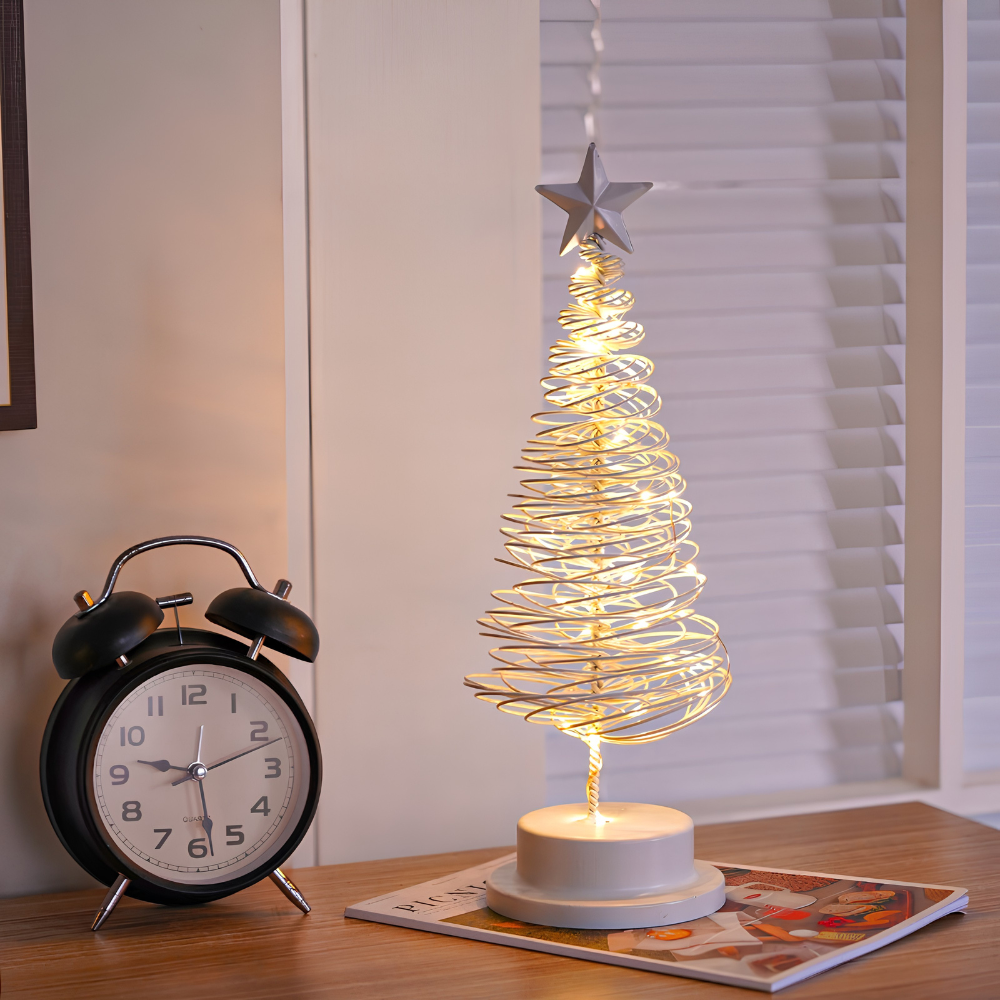 Christmas Tree Spiral Light – LED Tabletop Holiday Decoration