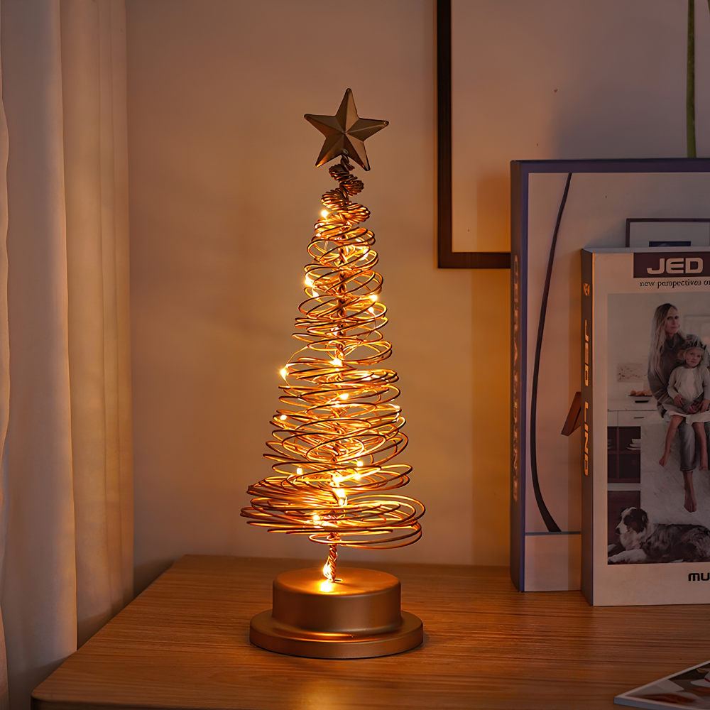 Christmas Tree Spiral Light – LED Tabletop Holiday Decoration
