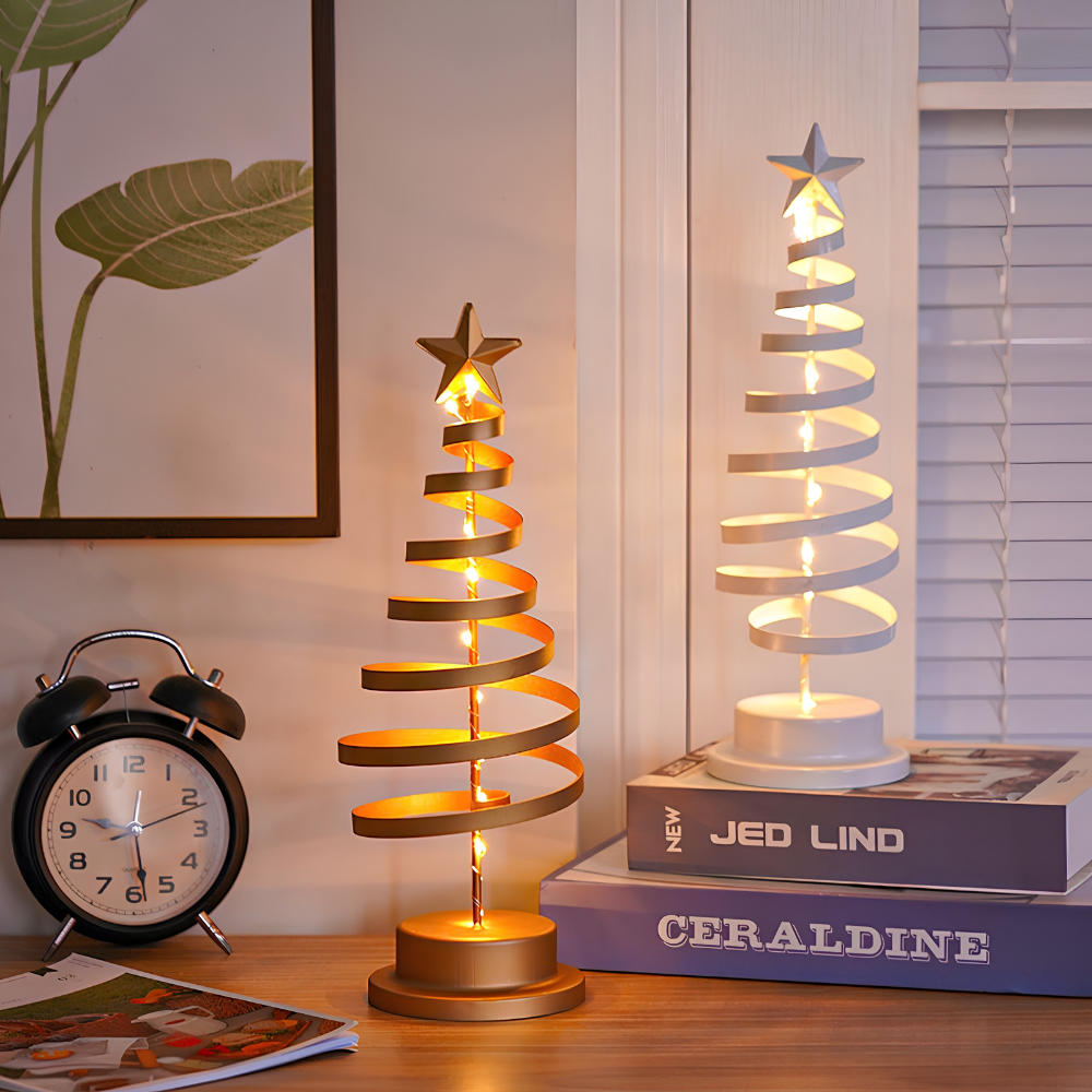 Christmas Tree Spiral Light – LED Tabletop Holiday Decoration