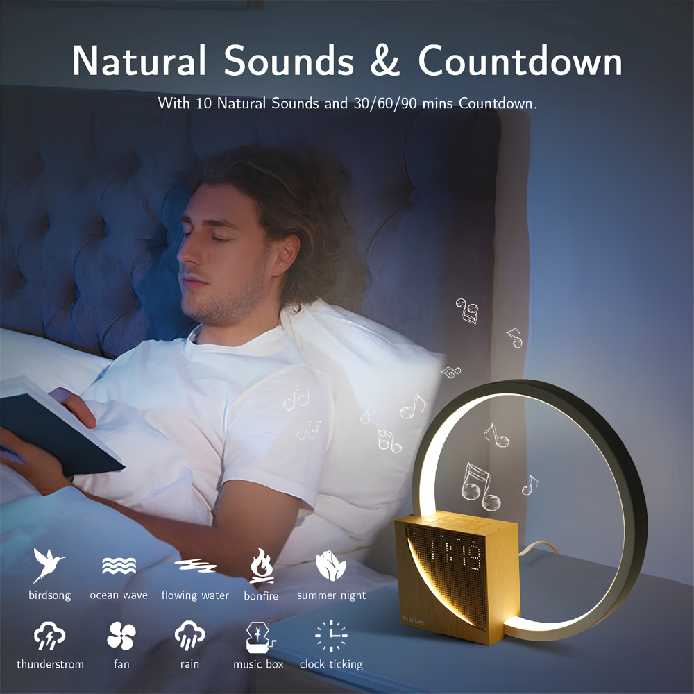 Bedside Sunrise Alarm Lamp – 10 Nature Sounds