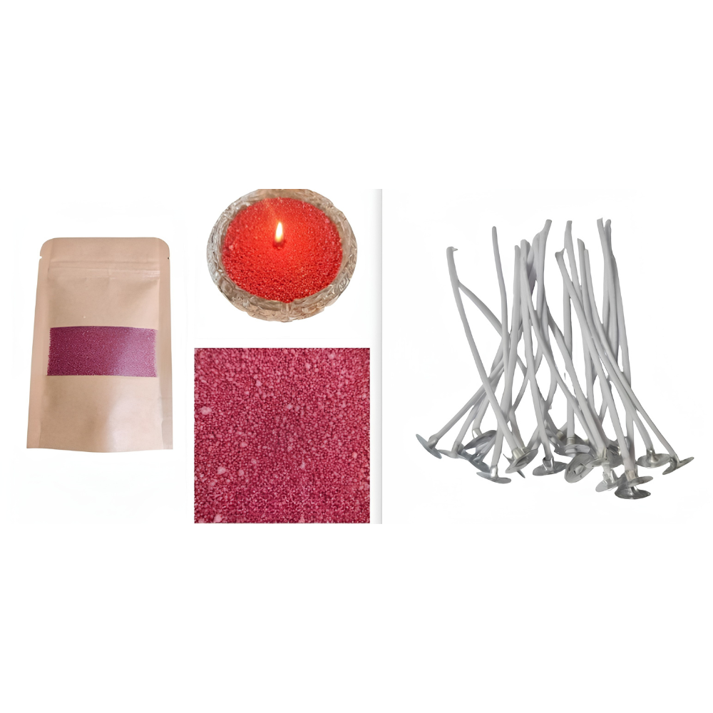 Pour, Wick, Light – No-Mess DIY Candle Sand Beads