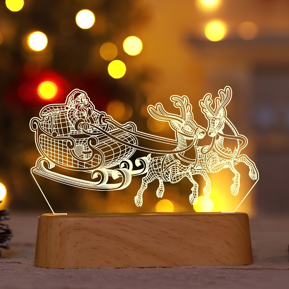 Christmas 3D Illusion Night Light