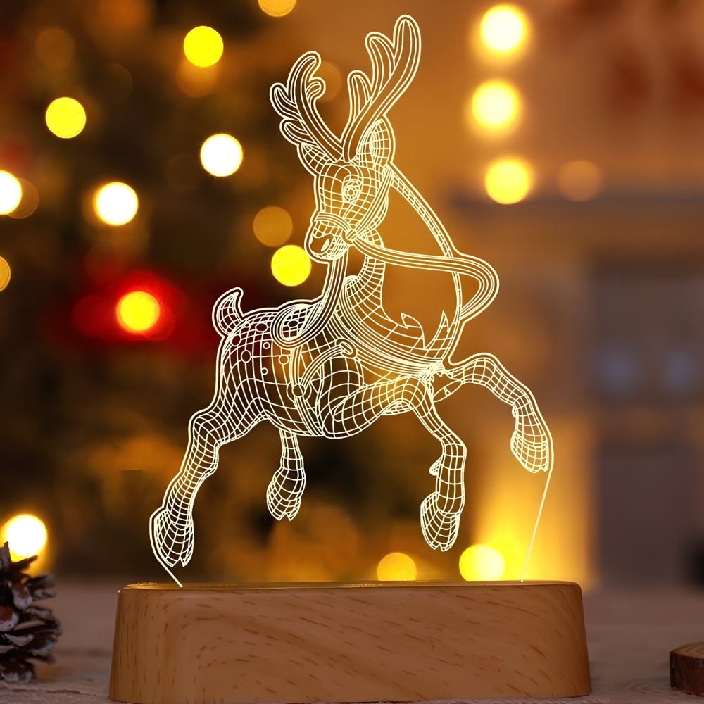 Christmas 3D Illusion Night Light